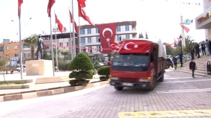 Reyhanlı'da Mehmetçiğe Destek Konvoyu