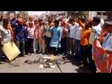 effigy of pakistan burnt in allahabad