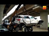 जानलेवा झपकी : तेज रफ्तार स्कोडा कार एक्‍सप्रेस वे पर पलटी, 5 की मौके पर मौत