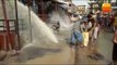 झारखंड: देवघर में बीच सड़क पर फूटे फव्वारे II Fountains broken on the road in Devgarh, shops closed