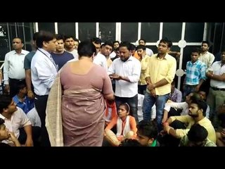 ABVP candidiates demands for arrest of hunter woman in meerut