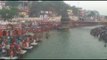 Devotees takes holy dip in ganga at haridwar on buddh poornima