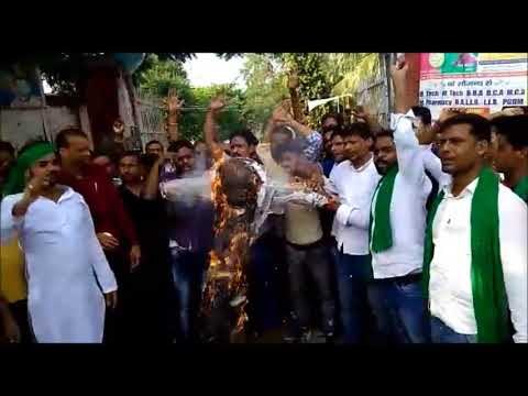 भागलपुर यूनिवर्सिटी में छात्रों ने फूंका वीसी का पुतला, देखिए