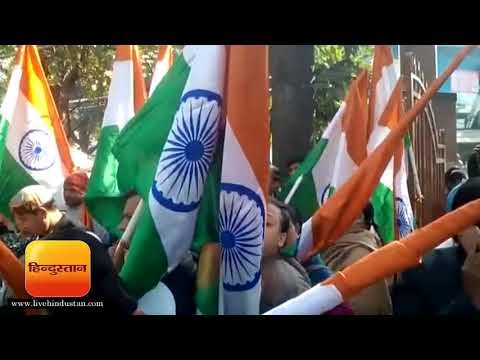 गैरसैंण राजधानी के लिए साल के पहले दिन देहरादून में निकली तिरंगा यात्रा