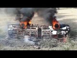 State transport bus catches fire, 3 burnt alive and 15 injured