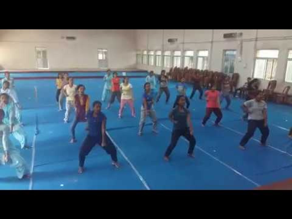 Martial arts training session at Ranchi Women College