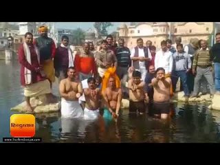 सेवायतों ने तर्पण कर सरकार को जगाया