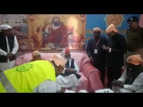 यूपी समाचार II संत रविदास मंदिर में सीएम योगी, हर हर महादेव का लगा नारा