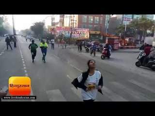 हिन्दुस्तान डबलोथॉन में दौड़ा मेरठ, सबने मिलकर दिया सेहत और स्वच्छता का संदेश