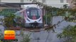 दिल्ली मैजेंटा लाइन पर ट्रायल रन के दौरान दीवार से टकराई मेट्रो II Metro Magenta line collided Delhi