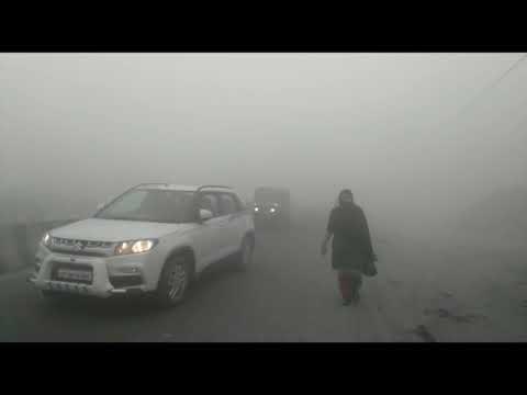 चंदौली में धुंध-कोहरे से जनजीवन प्रभावित I Life threatening effect from fog