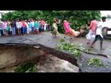 woman with 2 children washed away as culvert collapsed in araria