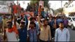 कानपुर में कन्हैया कुमार के विरोध में लाठियां ले सड़क पर उतरे भगवाधारी