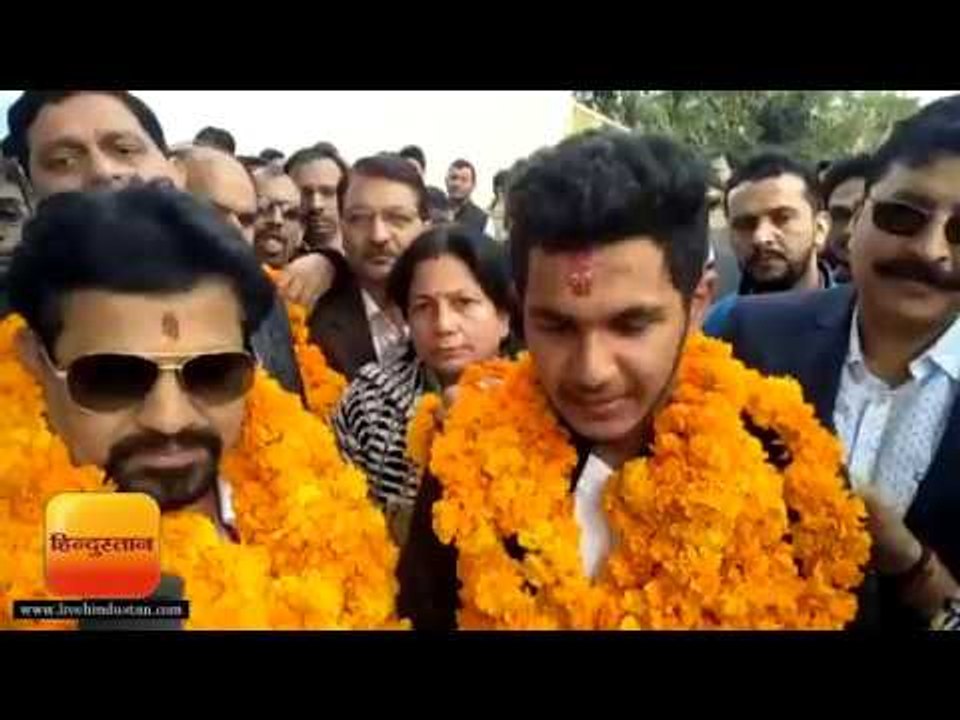 हल्द्वानी पहुंचने पर क्रिकेटर आर्यन जुयाल का स्वागत II Cricketer Aryan Juyal on Haldwani