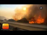 कैलिफ़ोर्निया के जंगलों में लगी भीषण आग II Violent winds whip up California fires