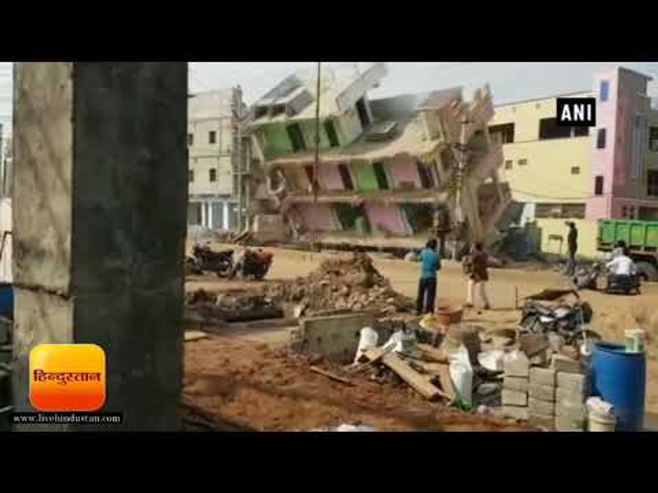 3 storey building collapses during repair work in Guntur Andra Pradesh
