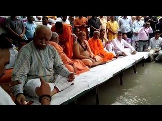 आरएसएस प्रमुख ने हरिद्वार में मनाया 67वां जन्मदिन