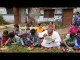 शिक्षा मंत्री अरविंद पांडे ने बच्चों के साथ खाया मिड-डे-मील