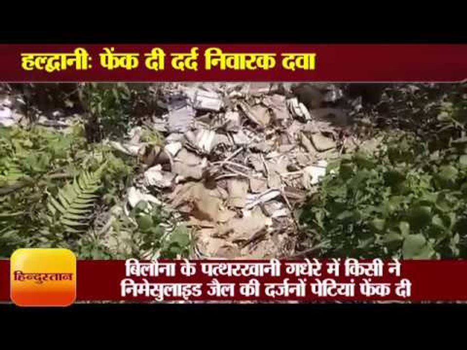 हल्द्वानी: फेंक दी लाखों की दर्द निवारक दवा II The painkillers thrown in the pattharkhani of Bilonna