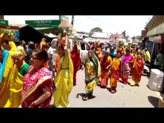 रानीखेत में शिव महापुराण के शुभारंभ पर नगर में निकली भव्य कलश यात्रा