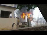 औरंगाबाद : धू धू कर जला मोबाइल टॉवर का केबिन II mobile tower cabin burn in Aurangabad bihar