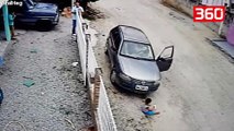 SHOKUESE/Fëmija shpëton mrekullisht pasi i kalon makina sipër (360video)