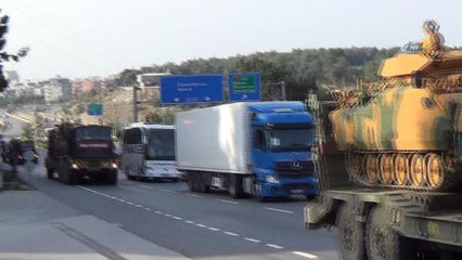 Sınıra tank sevkiyatı