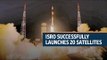 Isro successfully launches 20 satellites from Sriharikota