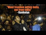 Want freedom within India, not from India: Kanhaiya
