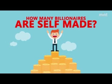 How many billionaires are self made?