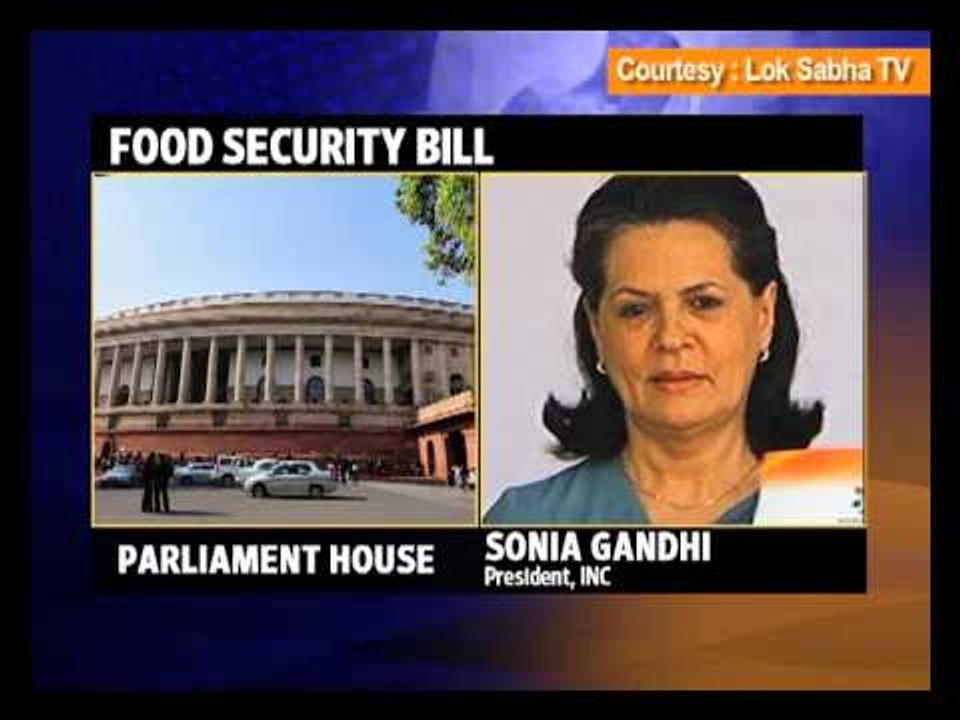 Sonia Gandhi on Food Security Bill