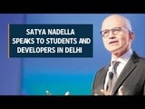 Satya Nadella speaks to students, developers in Delhi