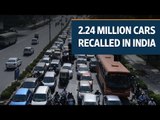 2.24 million cars recalled in India in the past four years