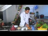 Cook out | Vegetable fritters with a cheese sauce