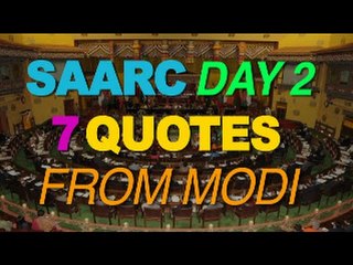 SAARC Day Two: 7 Quotes from Modi