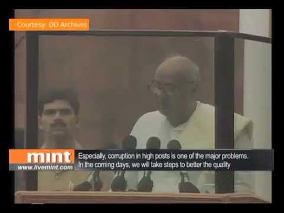 H.D. Deve Gowda | PM of India's second coalition government (United Front)