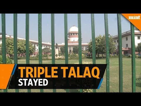 SC stays triple talaq