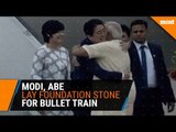 Modi, Abe lay foundation stone for bullet train