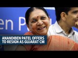 Anandiben Patel offers to resign as Gujarat CM