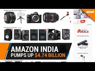 Amazon pumps up $4.74 billion to take on Flipkart