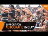 Has support for autocratic rule grown in India?