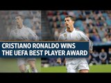 Cristiano Ronaldo wins the UEFA Best Player Award