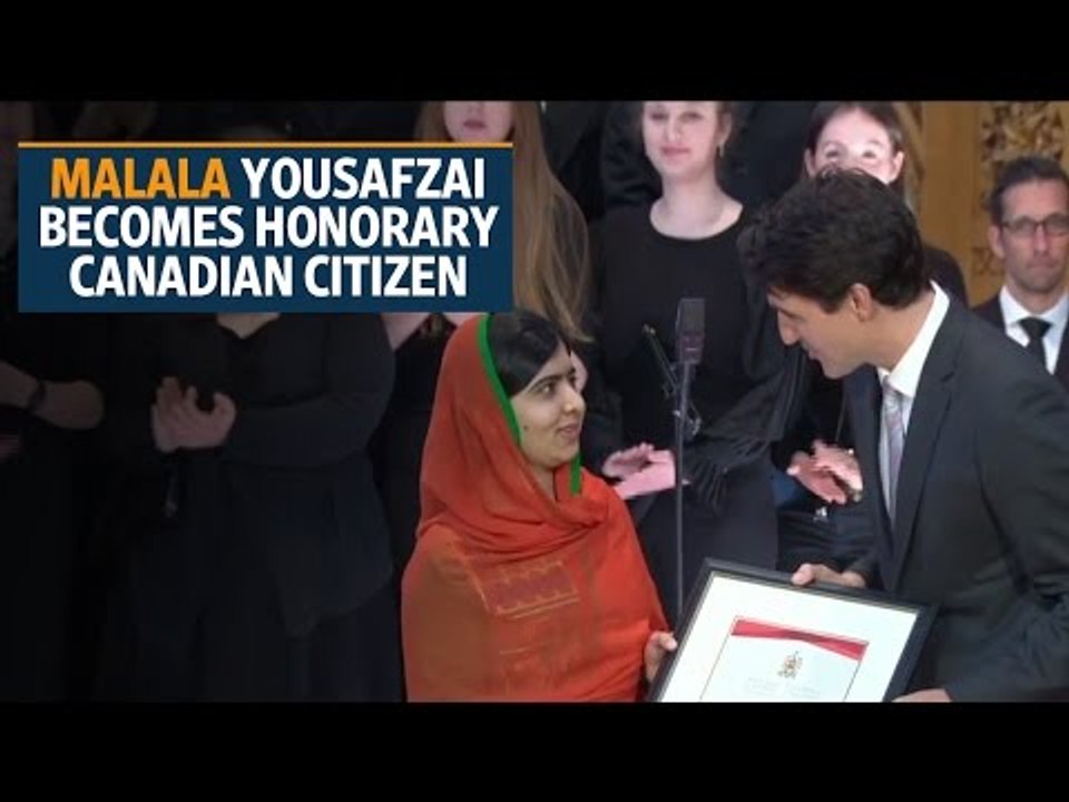 Malala Yousafzai becomes honorary Canadian citizen