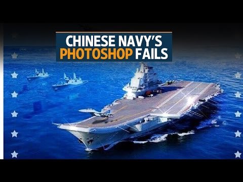 China military apologises for badly photoshopped picture of aircraft carrier