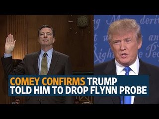 Download Video: Fired Fbi Director, James Comey, confirms Trump told him to let Flynn probe go