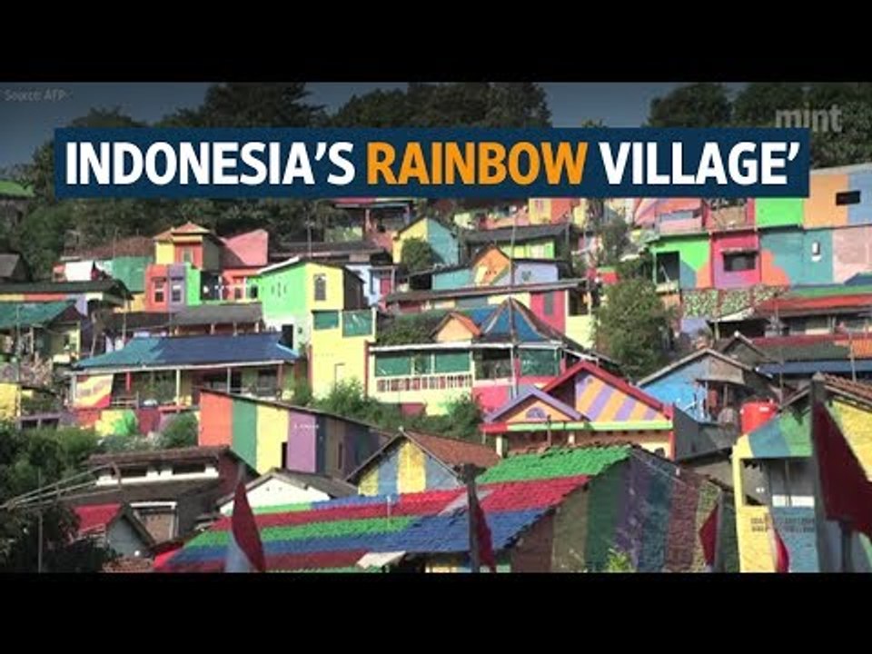 Indonesia’s rainbow village’ becomes an Internet sensation