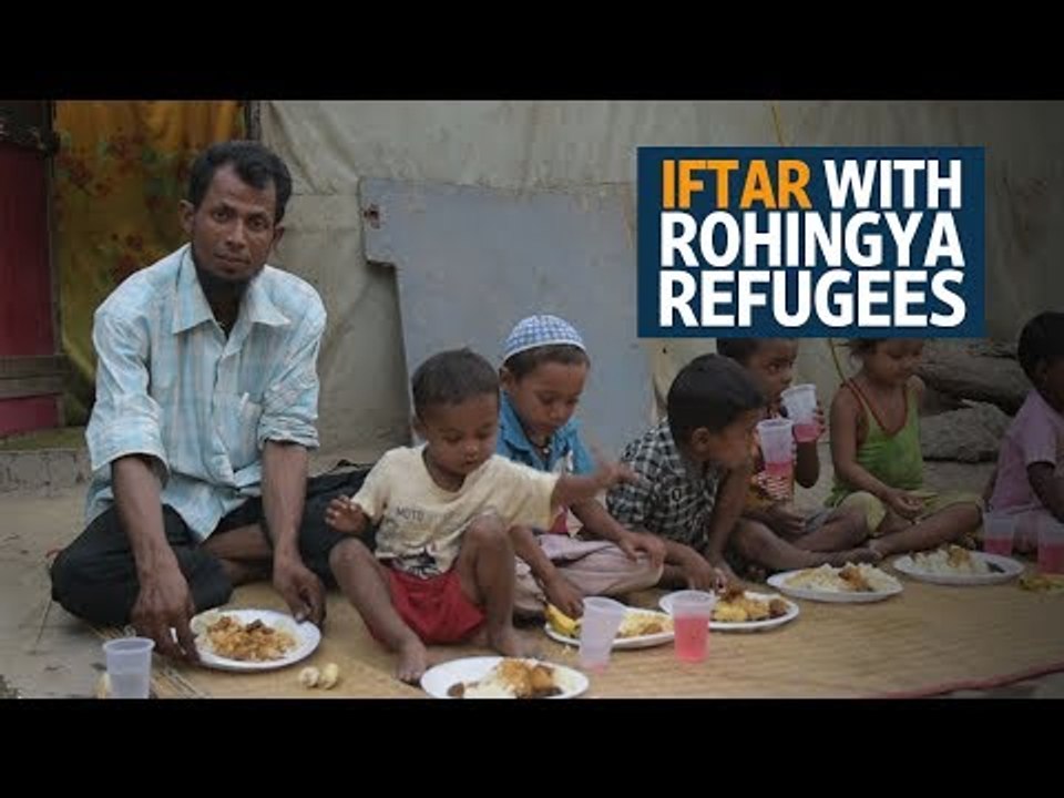 Iftar with Rohingya refugees in India