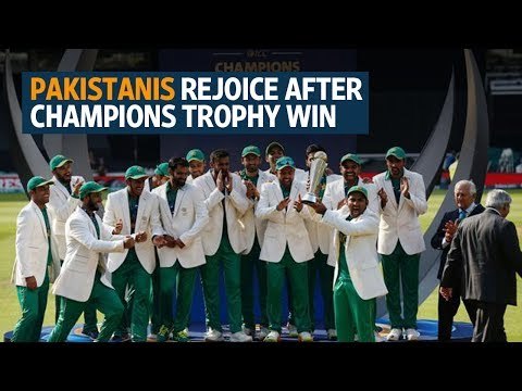 Pakistanis rejoice after team hammers India in 2017 ICC Champions Trophy