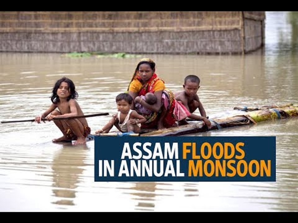 India's Assam state floods in annual monsoon