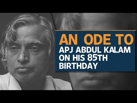 A tribute to people's president A.P.J. Abdul Kalam on his 85th birth anniversary